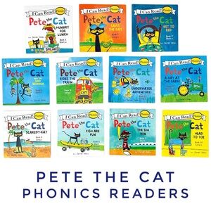 Scholastic Pete the Cat Phonics Readers - Multicolor Set
